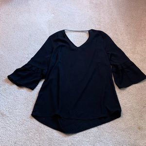 Flowy black blouse